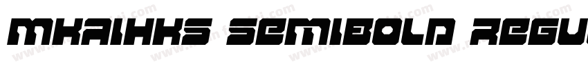MKaiHKS SemiBold Regular字体转换